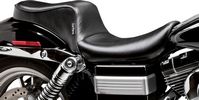 Le Pera Seat Cherokee 2-Up Smooth Black Seat Cherokee 96-03 Fxd