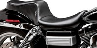 Le Pera Seat Cherokee 2-Up Smooth Black Seat Cherok Dyna Wg 04-05