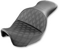Saddlemen 2-Up Seat Explorer? Front|Rear Vinyl|Saddlegel? Black Seat E