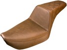 Saddlemen 2-Up Seat Step Up Front|Rear Saddlehyde? Brown Seat Stepup B