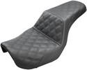 Saddlemen Seat Step Up Ls Front W/Passenger Lattice Black Seat Step Up