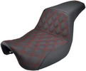 Saddlemen Seat Ls-Step Up Lattice Red Seat Step Up Ls Red Dyna