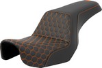 Saddlemen Seat Step Up Hc Orange Stitch Seat Step Up Hc Orange Stitch