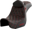 Saddlemen Pro Series Sdc Performance Seat - With Backrest - Red Stitch