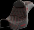 Saddlemen Pro Series Sdc Performance Seat - With Backrest - Red Stitch