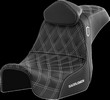 Saddlemen Pro Series Sdc Performance Seat - With Backrest - White Stit