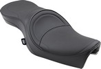 Drag Specialties Seat Low-Profile Touring Rear 2-Up Vinyl Black Seat L