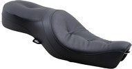 Drag Specialties Seat Wide Low-Profile Rear 2-Up Vinyl Black Seat Wide