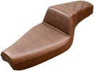 Saddlemen 2-Up Seat Step Up Front|Rear Saddlehyde? Brown Seat Stepup B