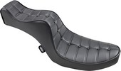 Drag Specialties Seat Mini King And Queen Rear 2-Up Vinyl Black Seat M