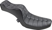 Drag Specialties Seats Seat Mini King And Queen Rear 2-Up Vinyl Black