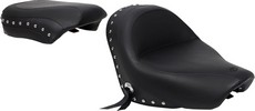 Mustang Seat One-Piece Wide Touring 2-Up Studded With Conchos Seat Wid