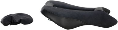 Saddlemen Solo Seat Gel-Channel - Sport Front Saddlesuede Black|Black