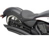 Drag Specialties Seat Front Solo Solar-Reflective Leather Black Seat L
