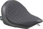 Drag Specialties Seat Front Solo Solar-Reflective Leather Black Seat L