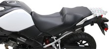 Saddlemen 2-Up Heated Seat Adventure Tour Heated Front|Rear Vinyl Blac