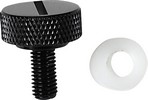 Drag Specialties Seat Knob Blk Slot 1/4-28 Seat Knob Blk Slot 1/4-28