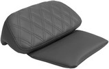 Saddlemen Backrest Pad Road Sofa? Rear Vinyl Plain Black Tour Pak Pad