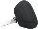 Mustang Backrest & Post Deluxe Touring Black Backrest Super Touring