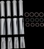 Arlen Ness Pushrod Cover Kit Deep Cut Twin Cam Chrome Pushrod Tube Cov