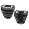 S&S Cylinders 3-5/8" Bore With 96" Engines Wrinkle Black Cylinder Set