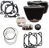 S&S Cycle Cylinder Kit 136" Black With Non-Highlighted Fins M8 Cylinde