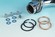 Gasket Kit Exhaust Mounting With Copper Crush Rings & Chrome Acorn Nut
