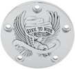 Drag Specialties Live To Ride Point Cover Chrome Pts Cover Ltr Chr 99-