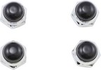 Eastern Motorcycle Parts Nut Rckr Shft Blk Cadium Finish 4Pk Nut Rckr