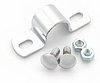 Fender clamp with bolts & nuts, chrome