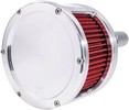 Feuling Air Cleaner - Ba Race Series - Raw - Solid Cover - Red - M8 Ai