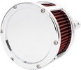 Feuling Air Cleaner - Ba Race Series - Chrome - Solid Cover - Red - M8