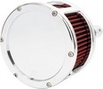 Feuling Air Cleaner - Ba Race Series - Chrome - Solid Cover - Red - M8