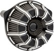 Arlen Ness Air Cleaner 10-Gauge Inverted Black Air Cleaner - 10 Gauge