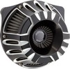 Arlen Ness Air Cleaner Deep Cut Inverted Black Air Cleaner - Deep Cut
