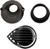 Arlen Ness Air Cleaner Rough Crafts Round All Black Air Cleaner Rough
