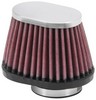 K&N Air Filter Clmp On 44Mm Universal Filter, Oval, Tapered