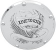 Drag Specialties Live To Ride Derby Cover Chrome 5-Hole Derby Cover Lt