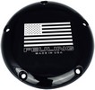 Feuling Derby Cover American Flag 5-Hole Black Cover Dby Amer 16+Flh B