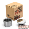 Aluminium Gas Cap polish with knurl and weld-in bung