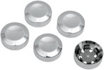 Drag Specialties Rear Belt Pulley Bolt Covers Chrome Cover Puly Bolt C