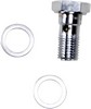 Drag Specialties Brake Line Banjo Bolt Chrome 3/8"-24 0.75" Banjo Bolt