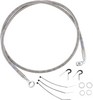 Drag Specialties Front Brake Line Stainless Steel Frt Brake Line 97-07