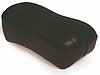 Pillion Pad black naugahyde "Tuck and Roll" 10 1/2'' X 5 3/4''