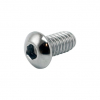 Insexskruv UNC 1/4-20x1-1/4",  32 mm, kullrig skalle, krom