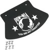 Drag Specialties Mud Flap Pow-Mia Rubber White Mudflap Pow-Mia Med