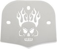 Cobra Skull Steel Backrest Insert Chrome For Short And Mini Square Bac