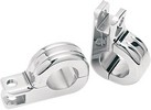 Drag Specialties Two-Piece Footpeg Clamp 1.25" Chrome 1 1/4"Hwy Foot C