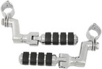 Kuryakyn Small Iso Pegs With Offset & 1-1/4 Magnum Quick Clamps Peg Is