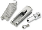 Biltwell Sanderson Steel Footpegs Raw Polished Foo